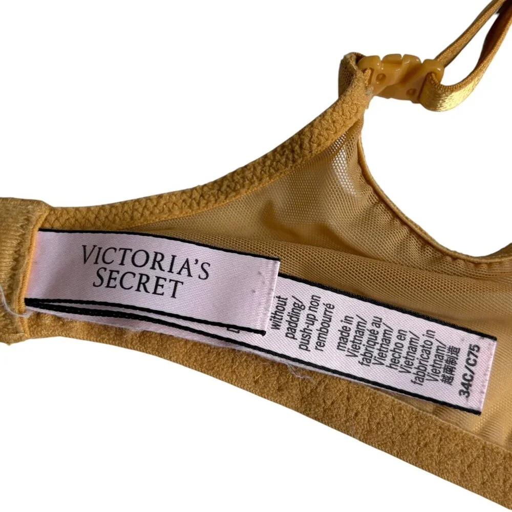 Victoria's Secret Dream Angels Push-Up Bra (W/out Padding) (Mustard Yellow) 34C
